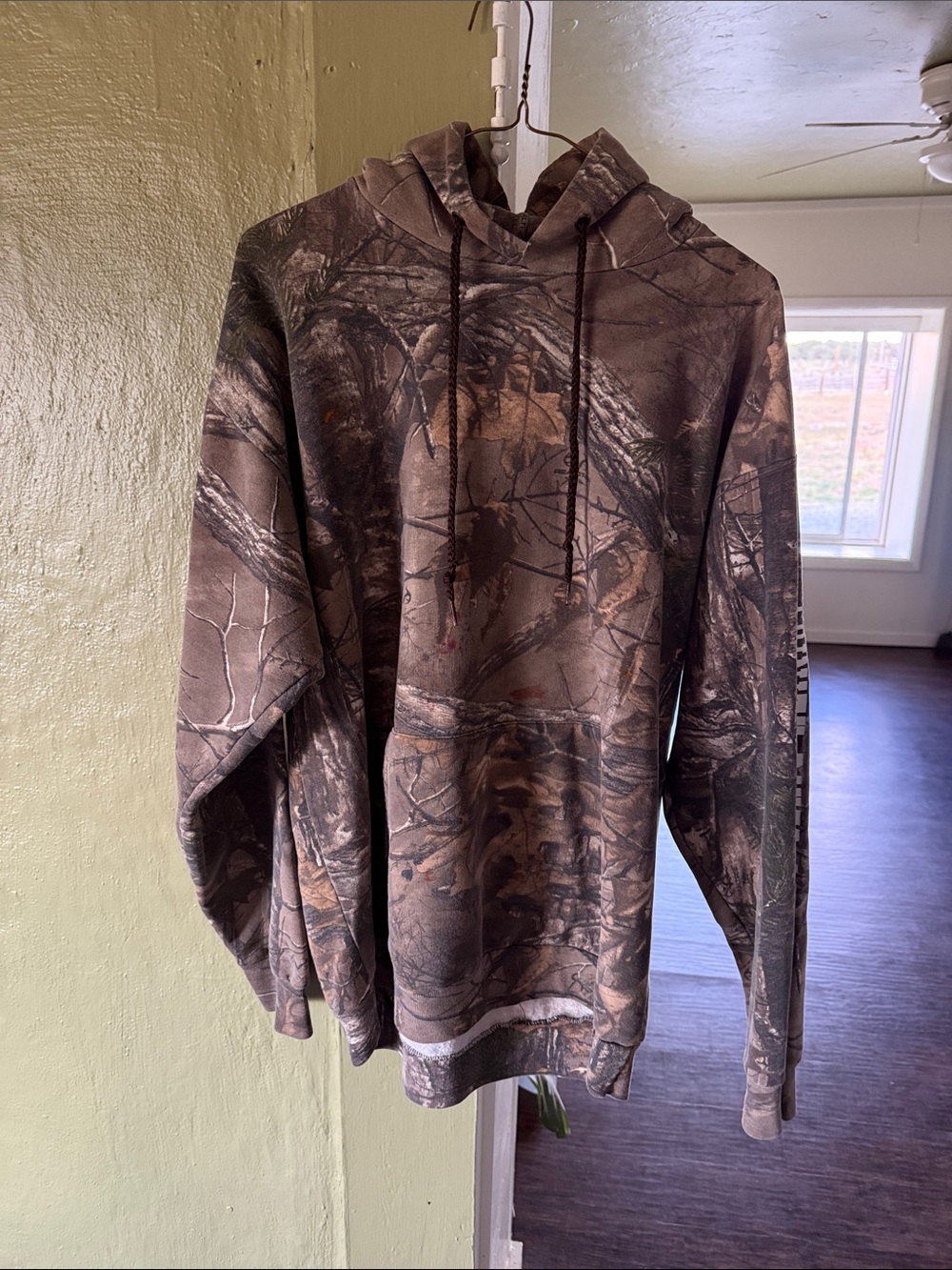 Russell Athletic Brown Camo Hoodie Sweatshirt
